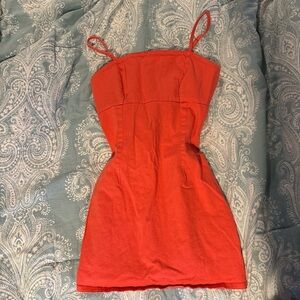 Wild Fable neon orange  Mini Dress